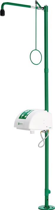 Notdusche ClassicLine mit zwei Brauseköpfen Bodenmontage Anschluss 1/4 IG ″ B-SAFETY