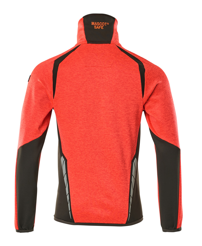 Fleecejacke ACCELERATE SAFE Hi-vis Rot/Dunkelanthrazit L