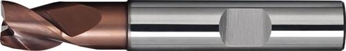 Bohrnutenfräser DIN 6527K TypN D.12mm VHM TiAlN HB Z.3 kurz PROMAT