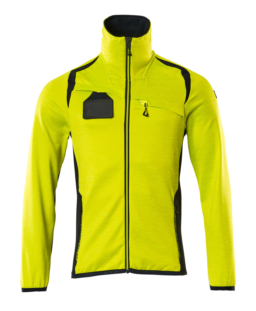 Fleecejacke ACCELERATE SAFE Hi-vis Gelb/Schwarzblau L
