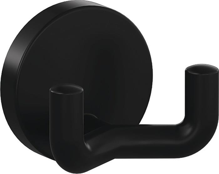 Doppelhaken 477.90B025 doppelt Ausladung 43,5 mm Ø 50 mm 90 tiefschwarz matt