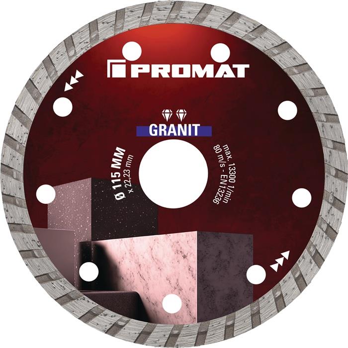 Diamanttrennscheibe GRANIT Winkelschleifer 115 mm 2,2 mm 13300 min-¹