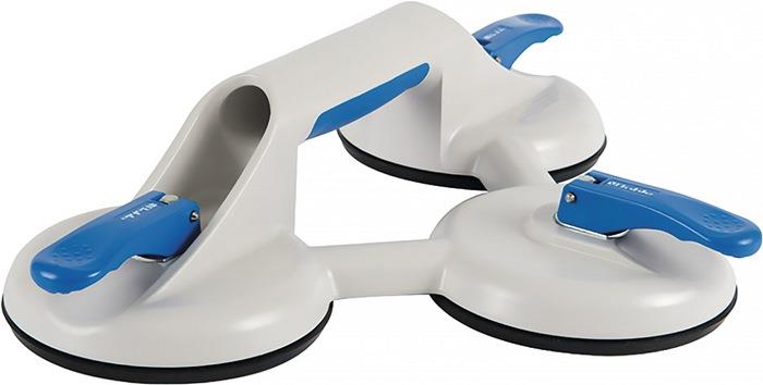 Saugheber Tragfähigkeit 90 kg Kopf-Ø 120 mm 3 Köpfe Kunststoff VERIBOR