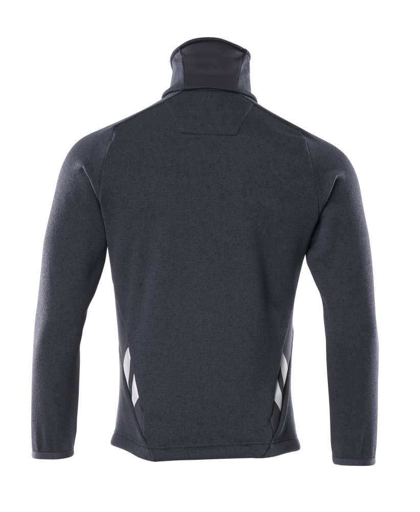 Strickpullover mit Reißverschluss ACCELERATE Schwarzblau XL