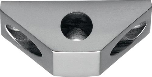 Stangenführung zu Untersatz Vario f.Rundstange 10mm silber elox.DENI