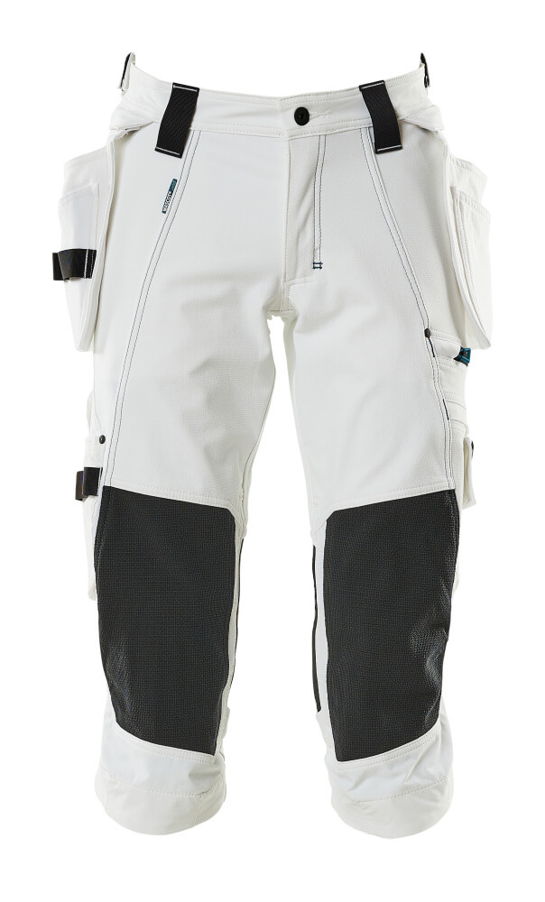 Dreiviertel-Hose mit Hängetaschen ADVANCED Weiß C42