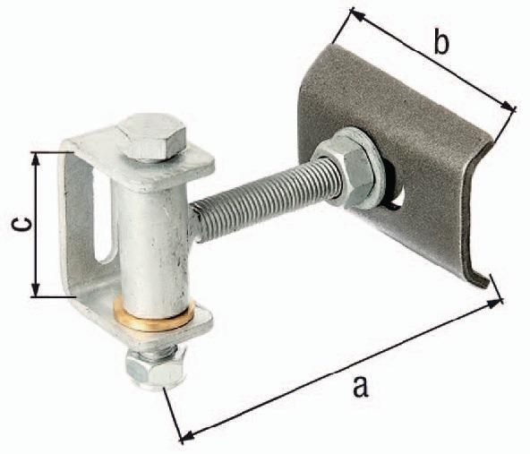 Torband 132x100x70mm Stahl roh GAH