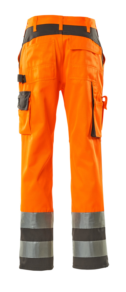Hose mit Knietaschen SAFE COMPETE Hi-vis Orange/Anthrazit 76C54