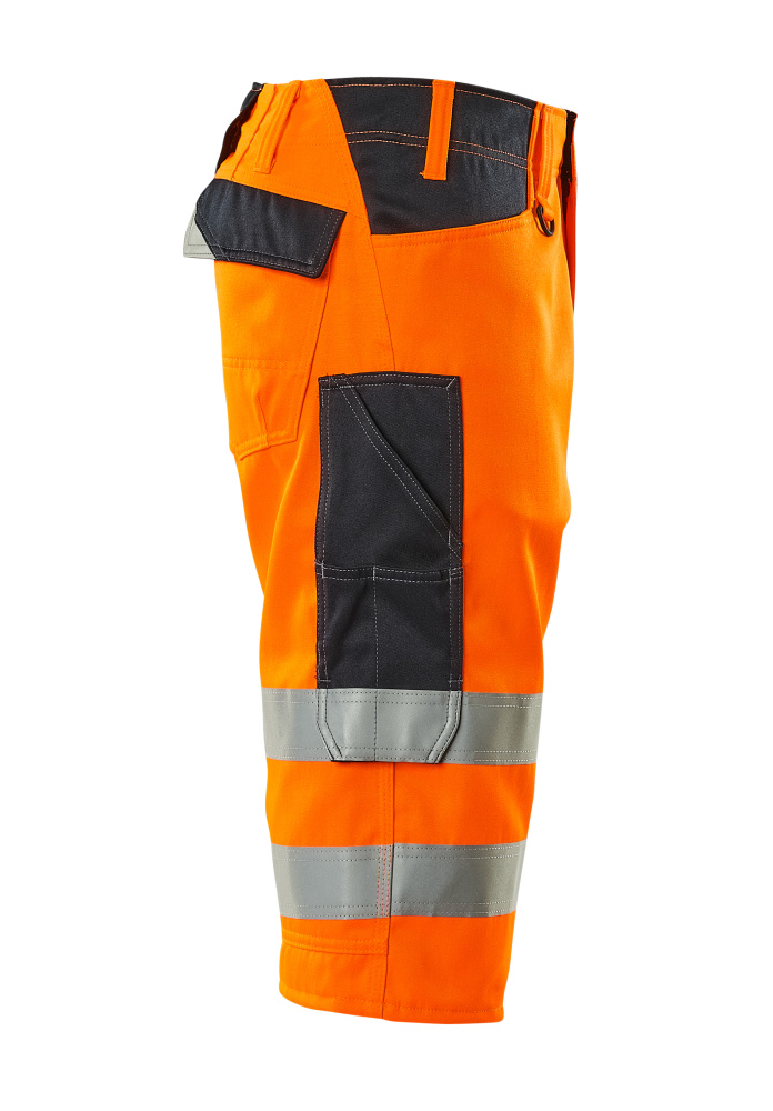 Shorts, lang SAFE SUPREME Hi-vis Orange/Schwarzblau C48