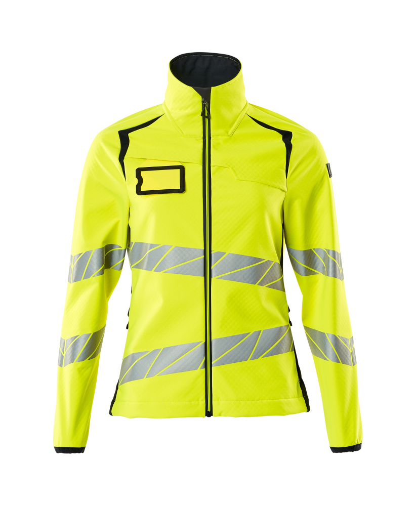 Damen-Passform Softshelljacke ACCELERATE SAFE Hi-vis Gelb/Schwarzblau 5XL
