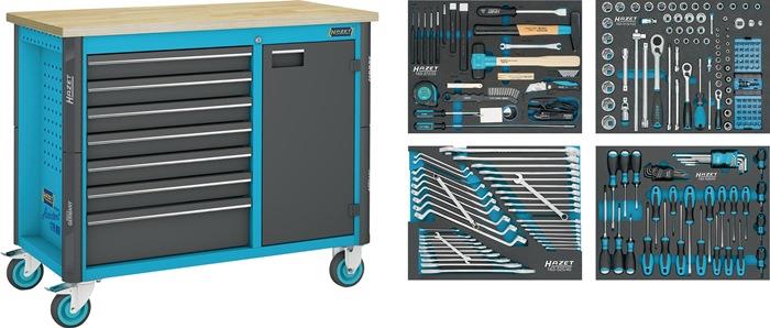 Werkzeugwagen B1150xT600xH964mm 1000 kg 7 Schubladen 230-teilig 179NW-7/230 25 kg