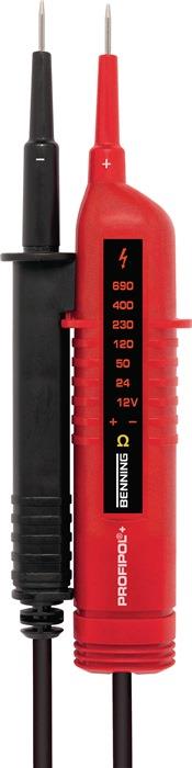 Spannungs-/Durchgangsprüfer PROFIPOL®+ 12-690 V AC/DC CAT III 600V/CAT II 690 V BENNING
