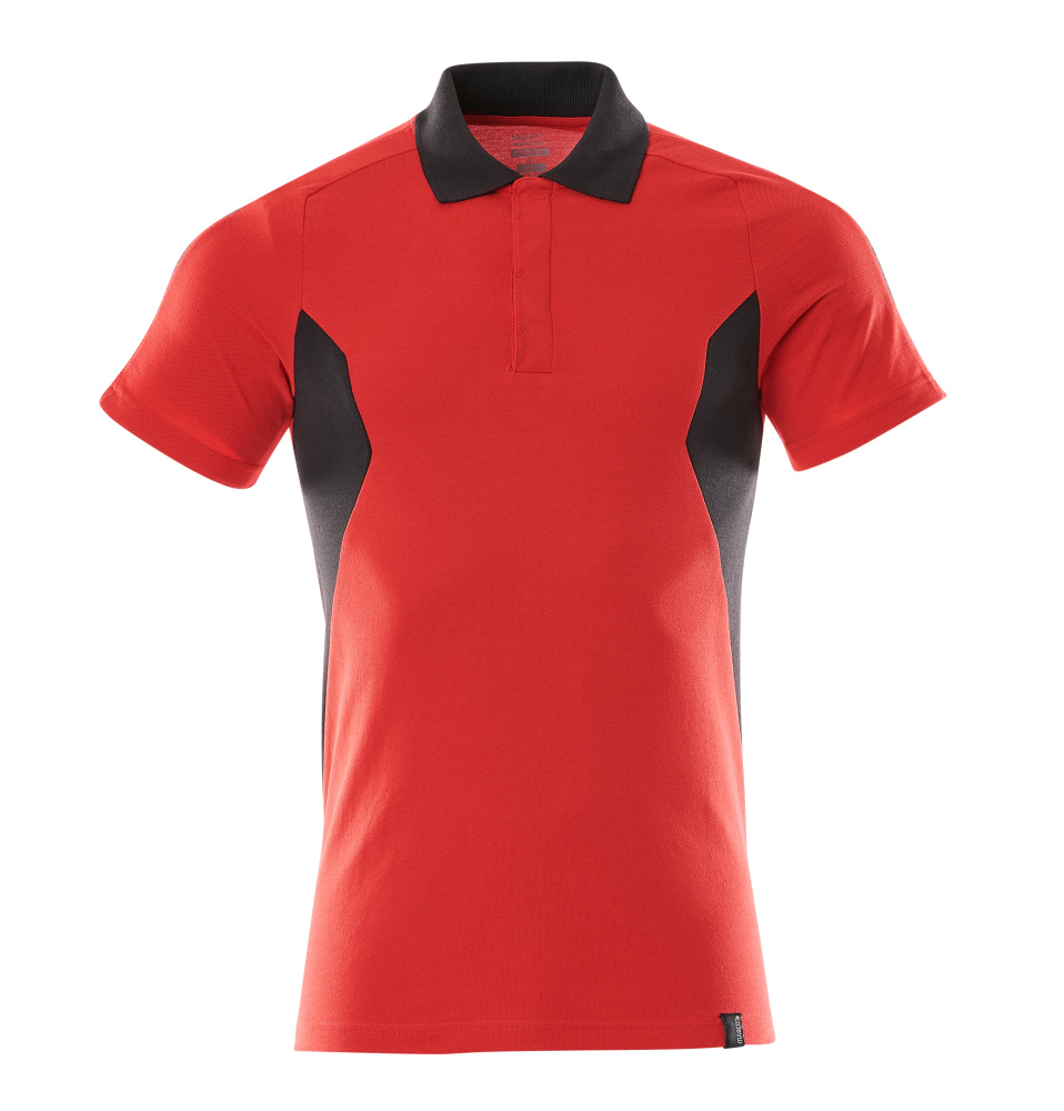 Polo-Shirt ACCELERATE Verkehrsrot/Schwarz M  ONE