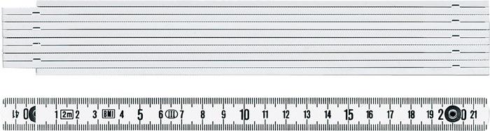Gliedermaßstab mm/cm EG III weiß 1 m 1041