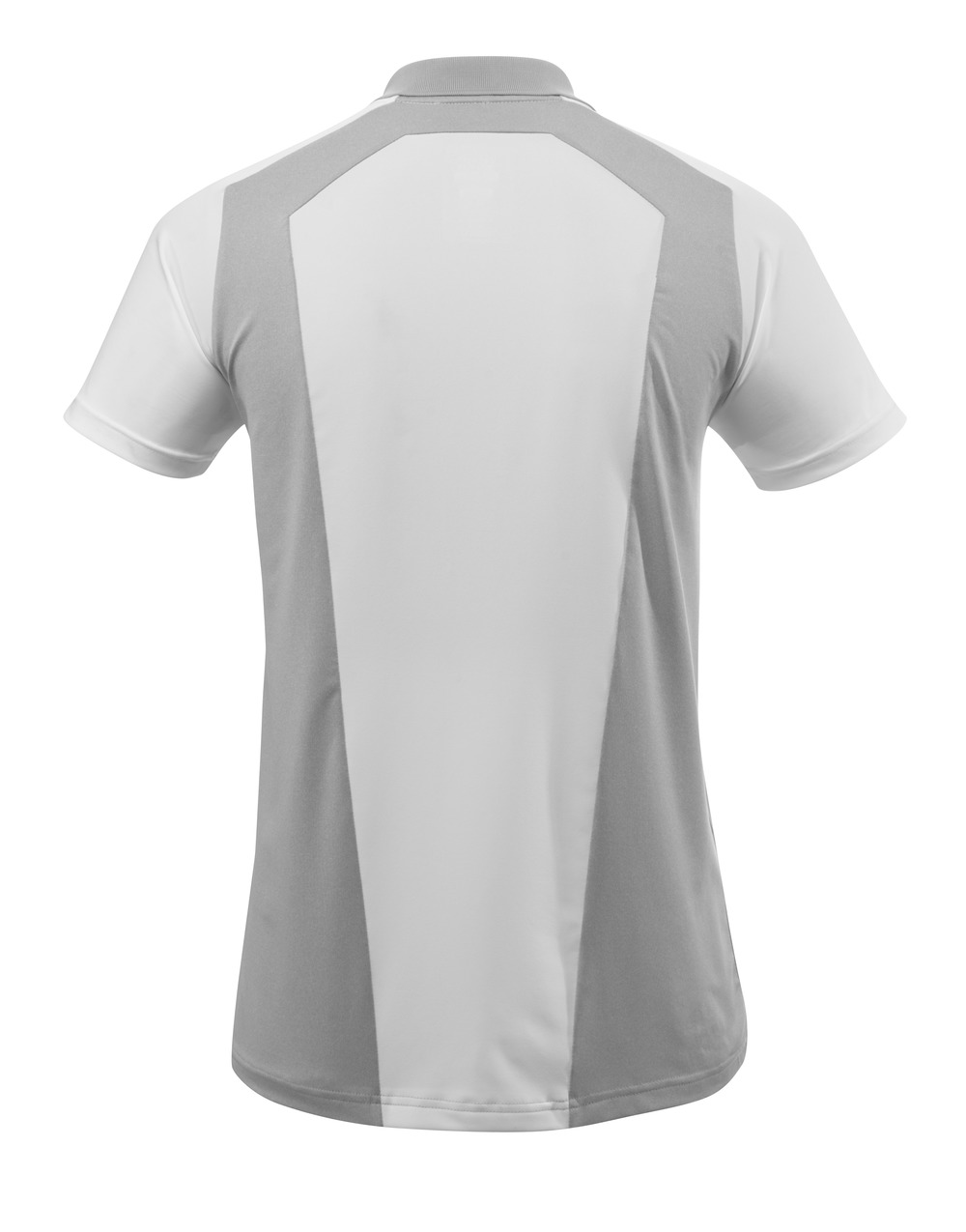 Polo-Shirt mit Brusttasche ADVANCED Grau-meliert/Weiss 2XL