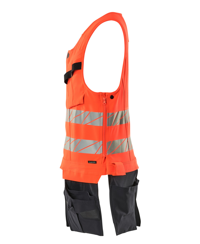 Werkzeugweste ACCELERATE SAFE Hi-vis Rot/Schwarzblau L