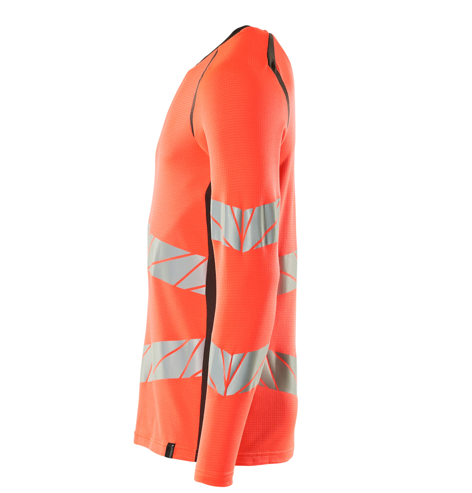 Langarmshirt ACCELERATE SAFE Hi-vis Rot/Dunkelanthrazit L  ONE
