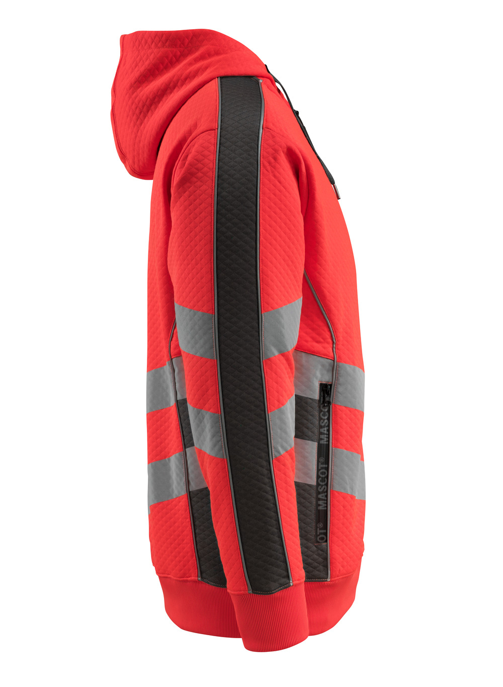 Kapuzenpullover mit Reißverschluss SAFE SUPREME Hi-vis Rot/Dunkelanthrazit 4XL