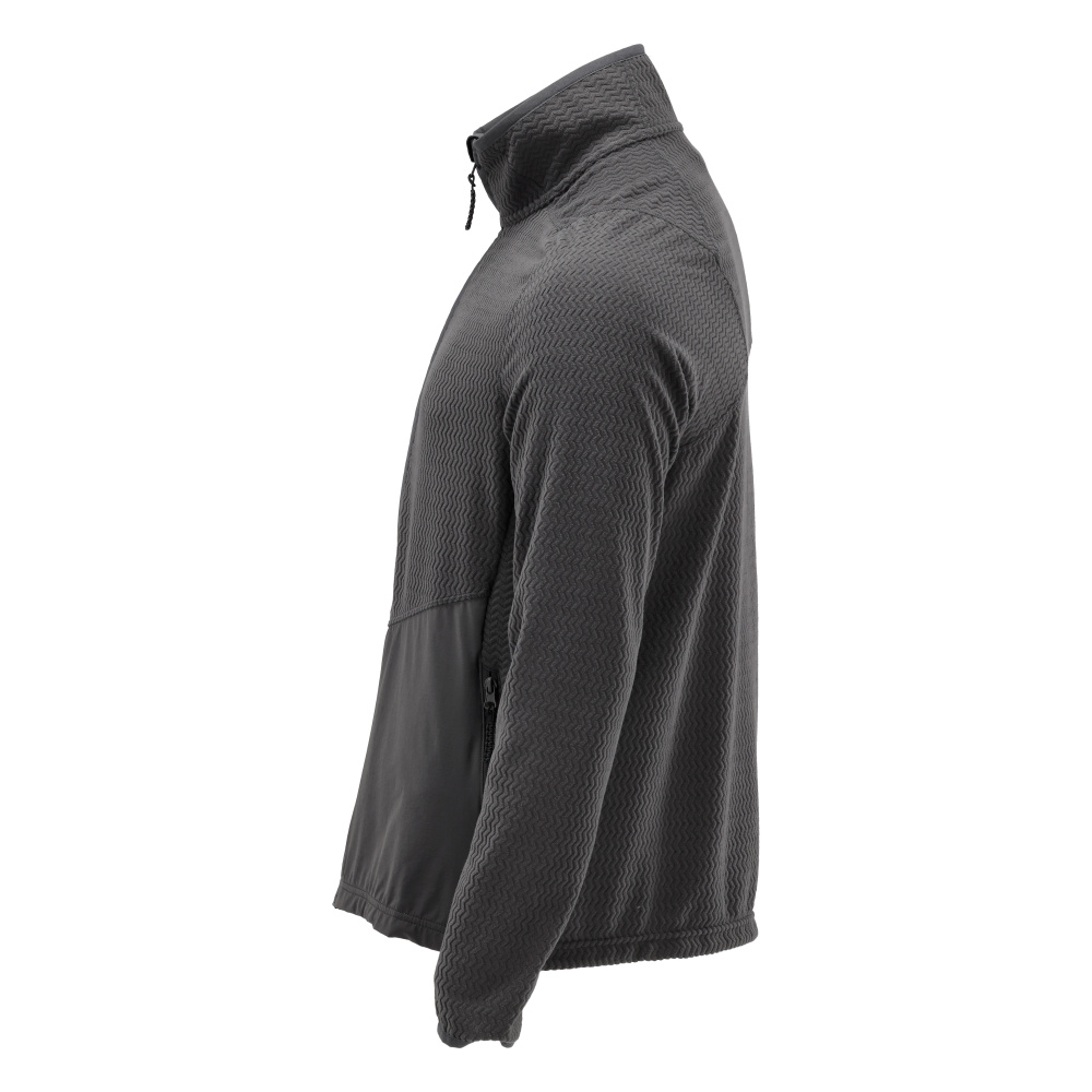 Microfleece Pullover mit Reißverschluss CUSTOMIZED Anthrazitgrau 4XL