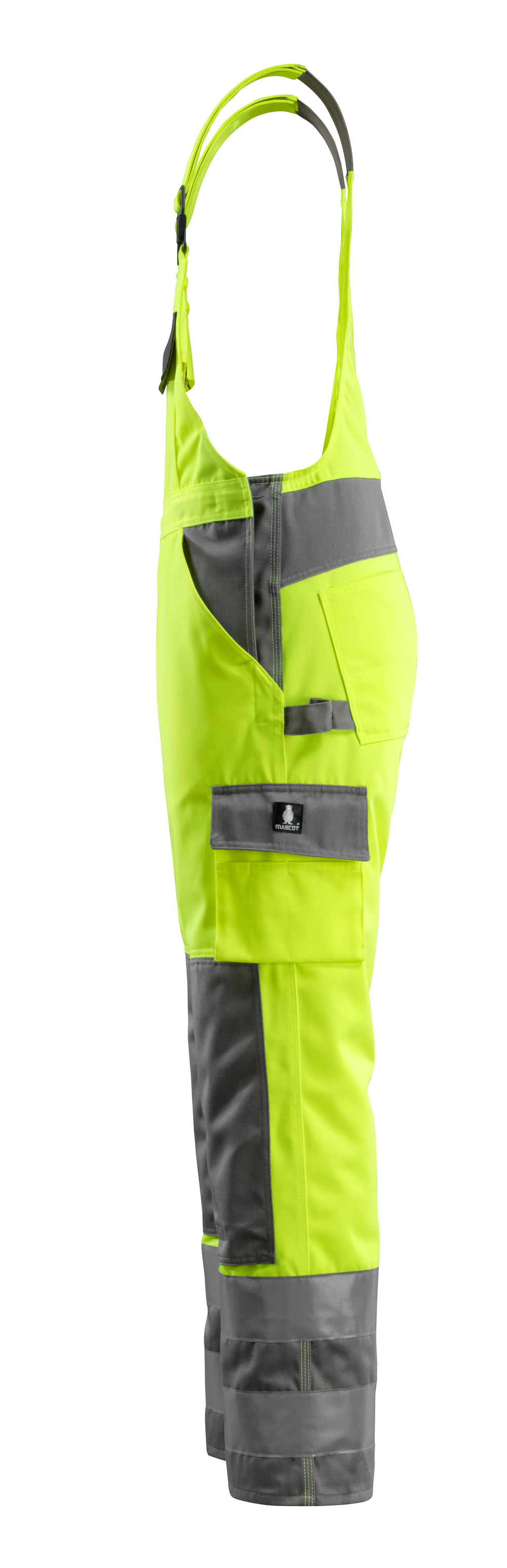 Latzhose mit Knietaschen SAFE COMPETE Hi-vis Gelb/Anthrazit 82C46