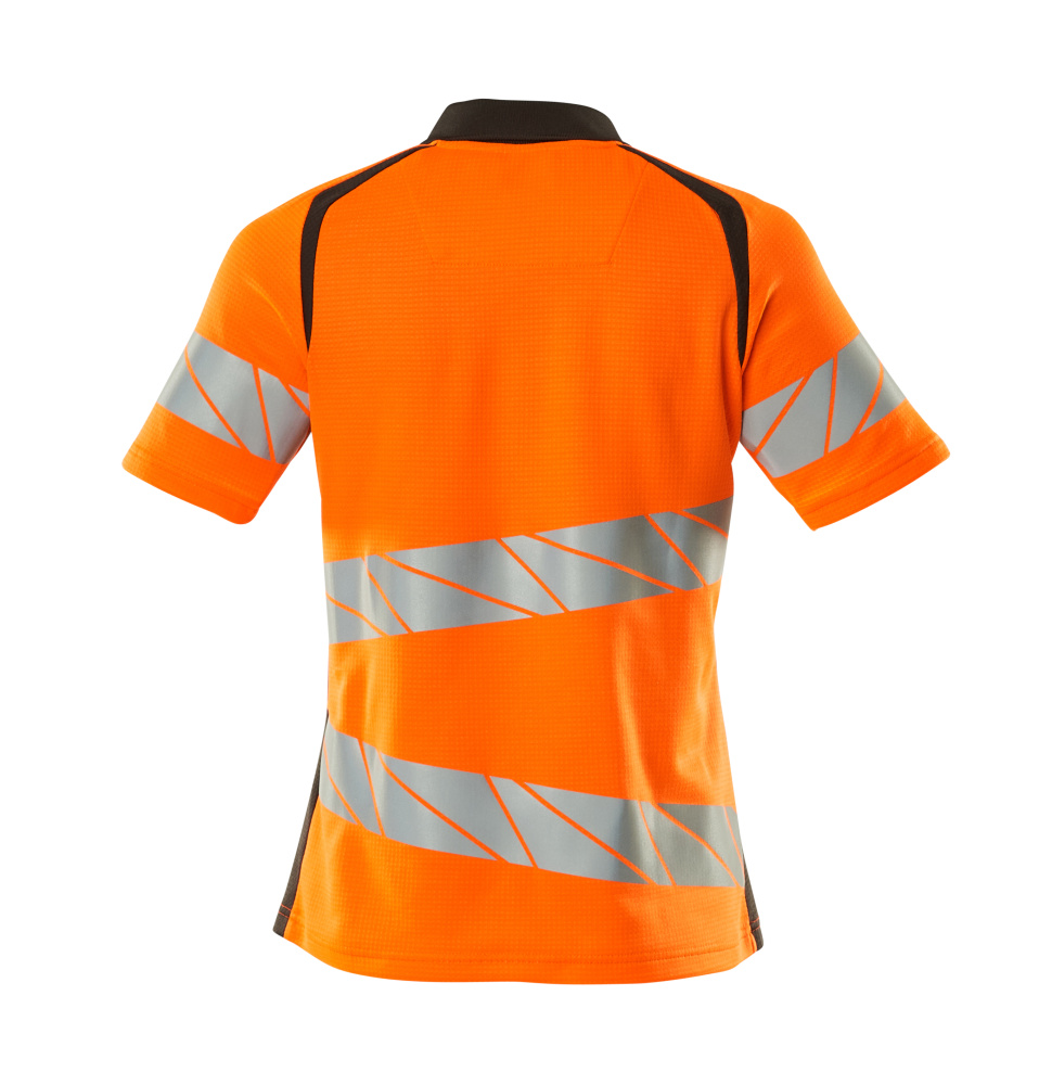 Damen-Passform Polo-Shirt ACCELERATE SAFE Hi-vis Orange/Dunkelanthrazit L  ONE