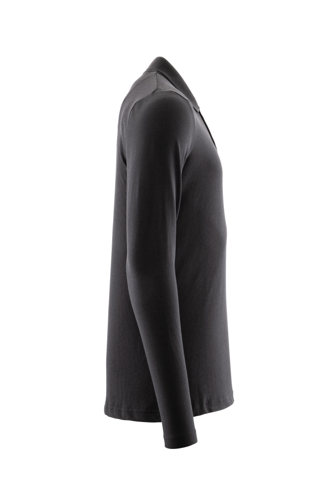 Polo-Shirt, Langarm CROSSOVER Vollschwarz 2XLONE