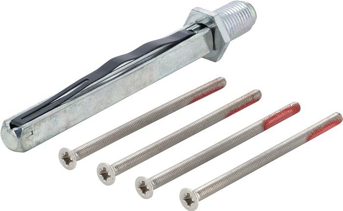 Befestigungsset Sertos® FS-K/G 65-70 mm M4 x 75 Vierkant 9 x 90 mm HOPPE