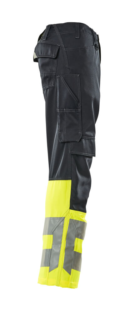 Hose mit Knietaschen SAFE SUPREME Schwarzblau/Hi-vis Gelb 82C48