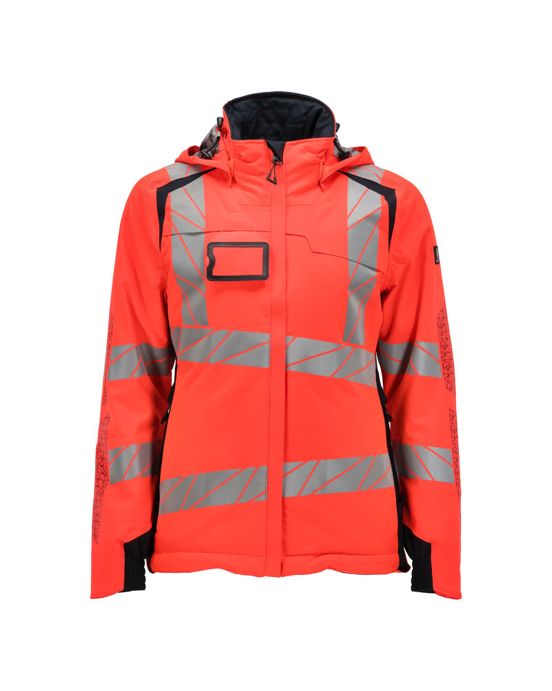 Damen-Passform Winterjacke ACCELERATE SAFE Hi-vis Rot/Schwarzblau 3XL