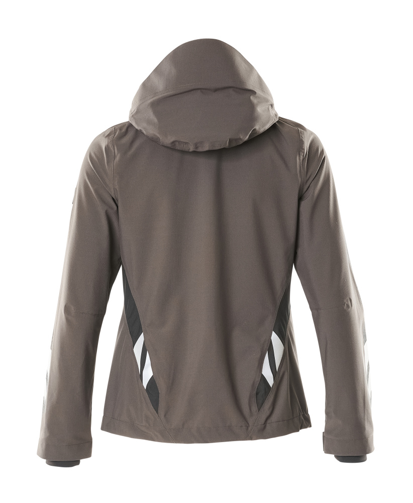 Damen-Passform Hardshelljacke ACCELERATE Dunkelanthrazit/Schwarz 3XL