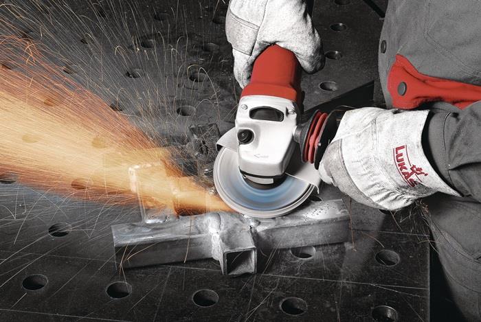 Fächerscheibe V2 POWER CER Ø 125 mm Körnung 40 flach INOX, Stahl, Titan CER (Ceramic-Korn) 10 LUKAS