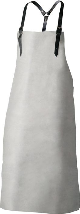 Brustlatzschürze Knut Länge ca. 100 x Breite ca. 80 cm grau Spaltleder FELDTMANN