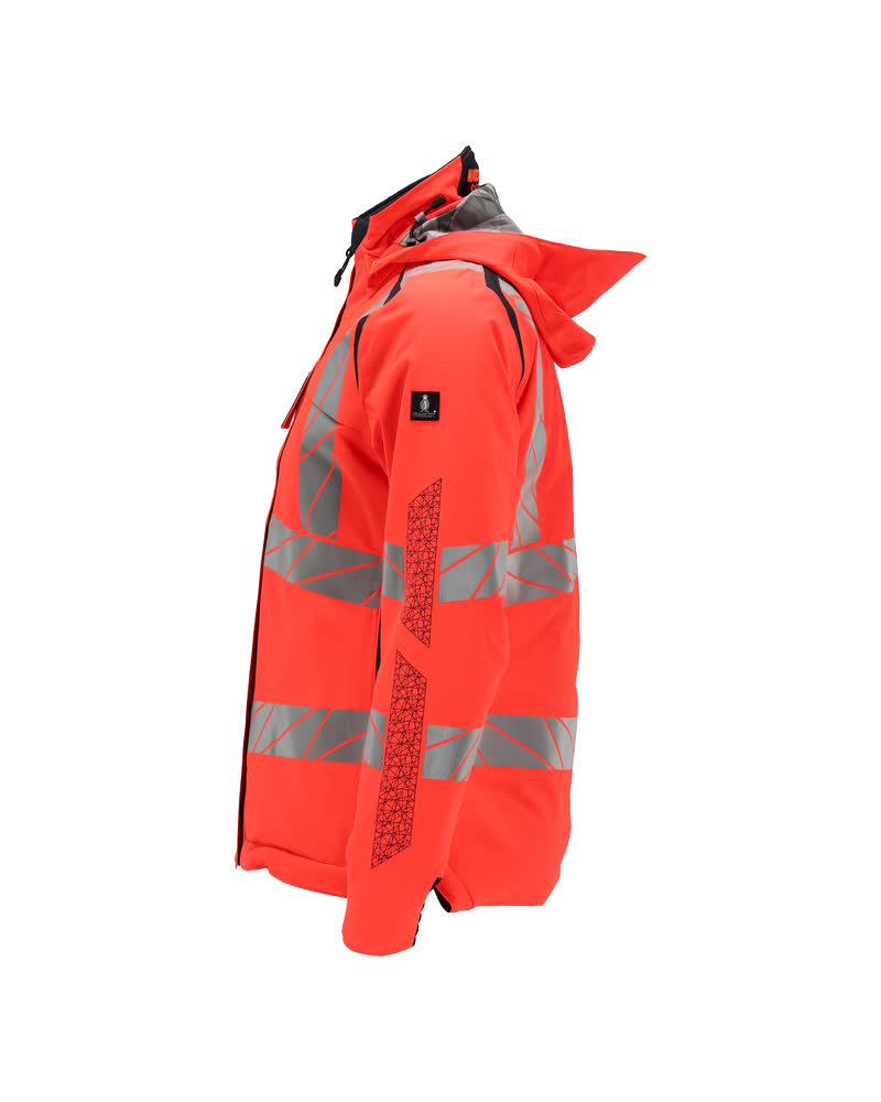 Damen-Passform Winterjacke ACCELERATE SAFE Hi-vis Rot/Schwarzblau 3XL