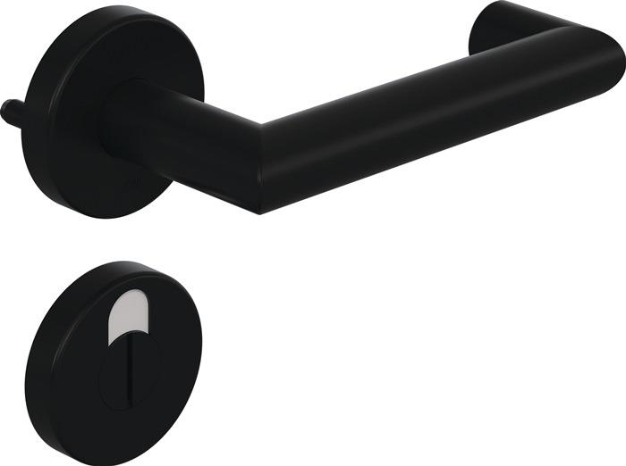 Rosettengarnitur 162PBR02.530 HEWI 90 tiefschwarz matt 90m