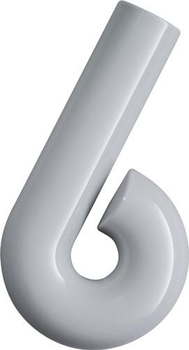 Hausnummer Ziffer 6 Spezial-Polyamid 90 tiefschwarz 165mm D.33mm HEWI
