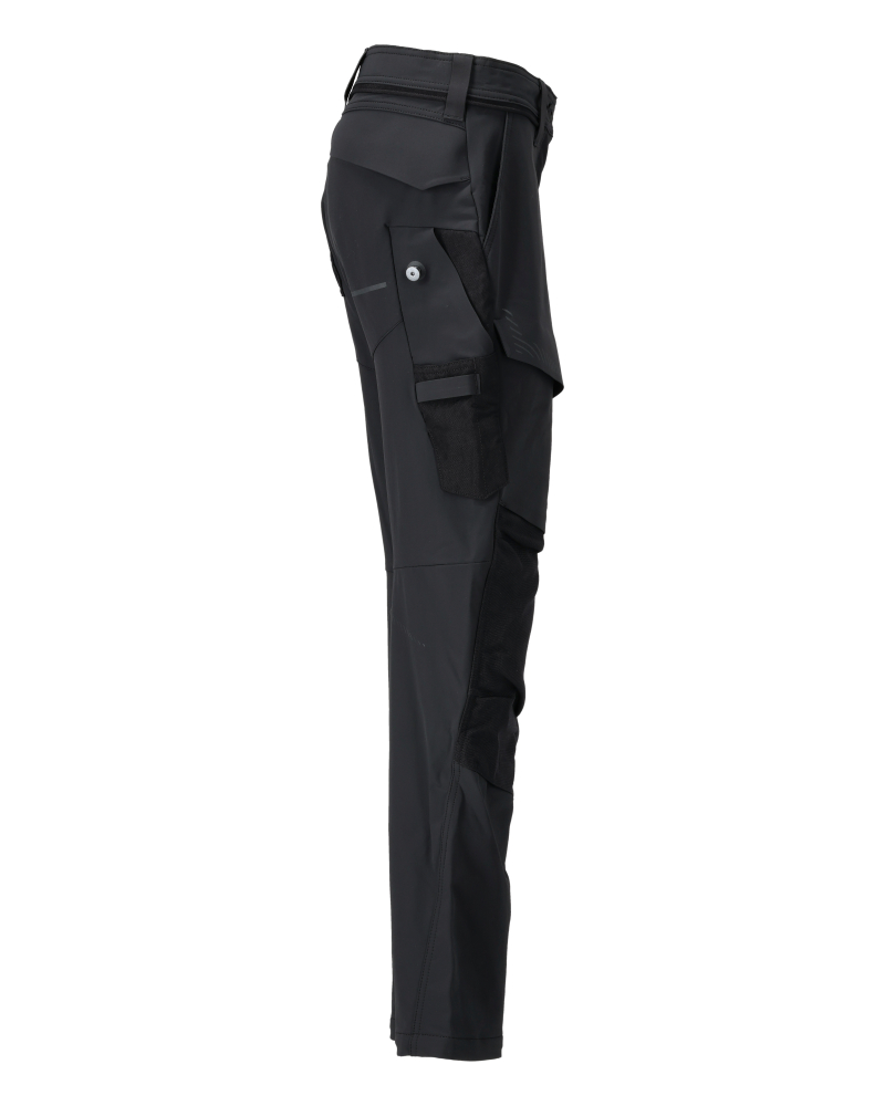 Damen-Passform DIAMOND Hose mit Knietaschen CUSTOMIZED Schwarz 76C42