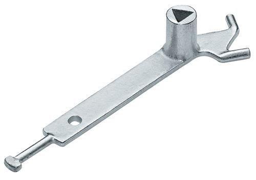 Dreikantschlüssel DIN 3223 m.Hak.Stahlguss verz.f.Absperrpfosten URBANUS