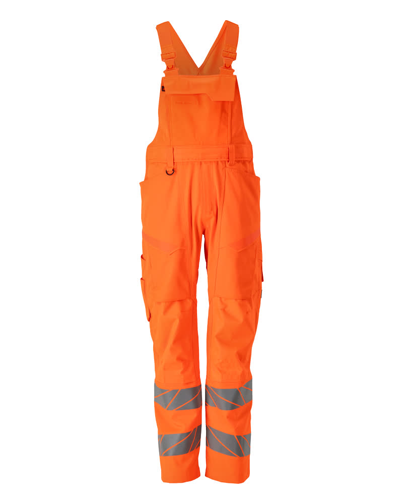Latzhose mit Knietaschen ACCELERATE SAFE Hi-vis Orange 76C48