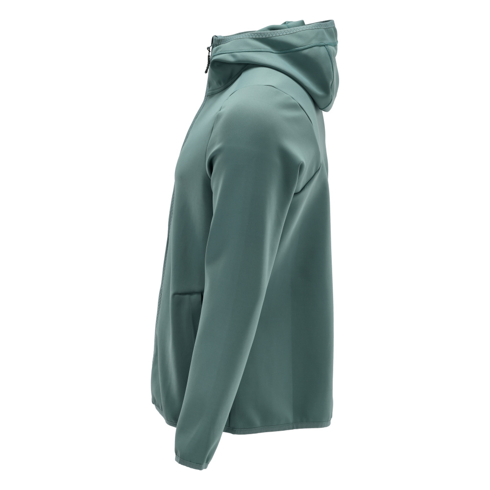 Fleecejacke mit Kapuze CUSTOMIZED Hell Waldgrün S