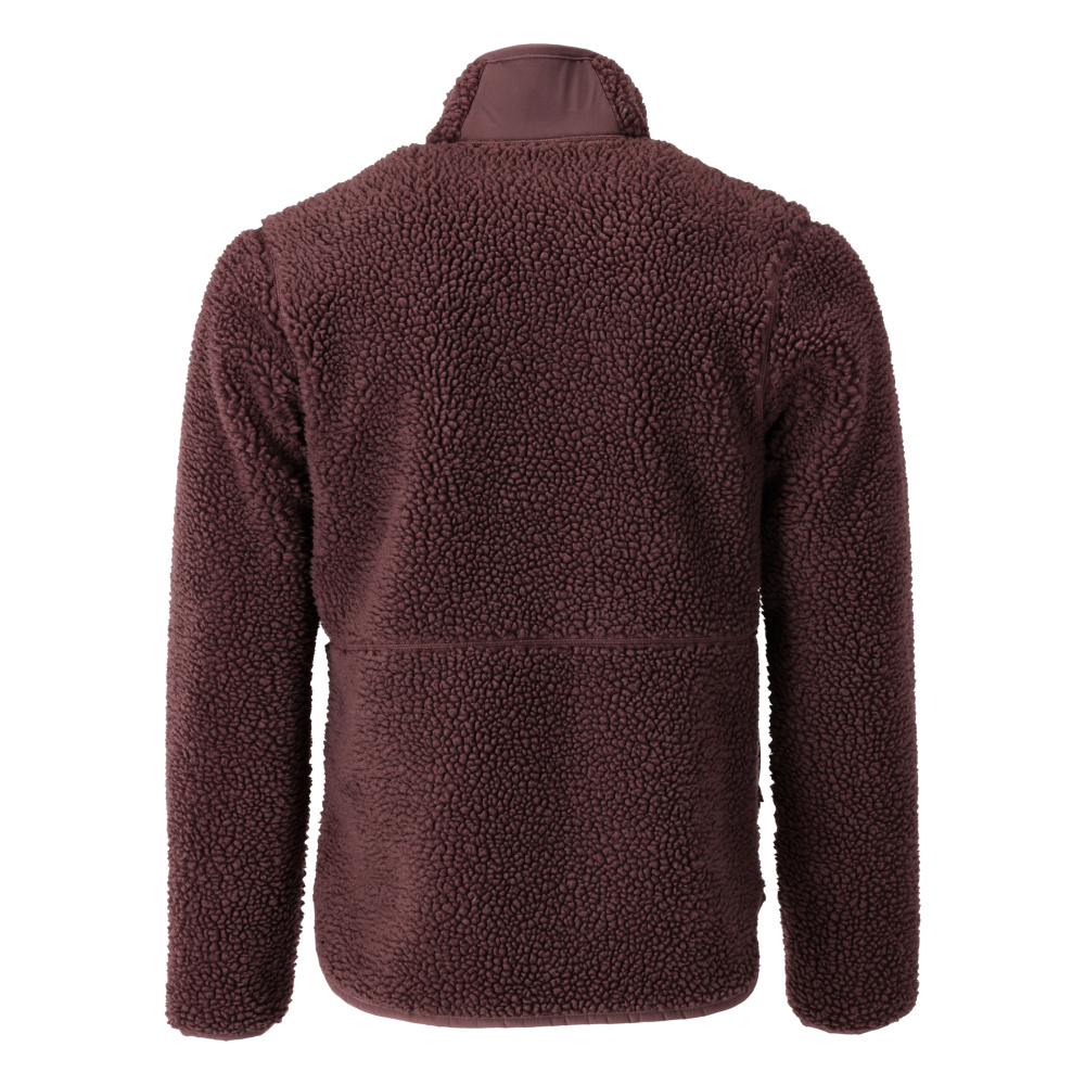 Faserpelz Jacke mit Reißverschluss CUSTOMIZED Bordeaux 3XL