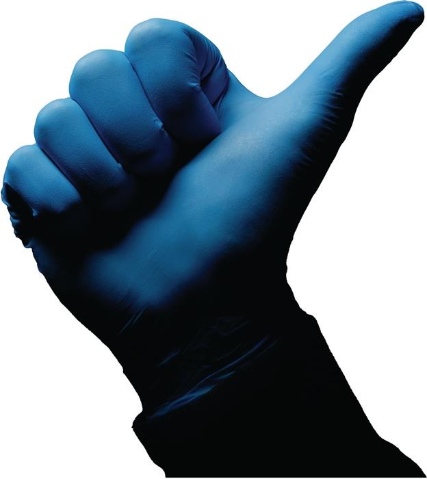 Einweghandschuhe Med Comfort Blue PSA Kategorie III EN 21420, EN 374, EN 455 100 Stück / Box L