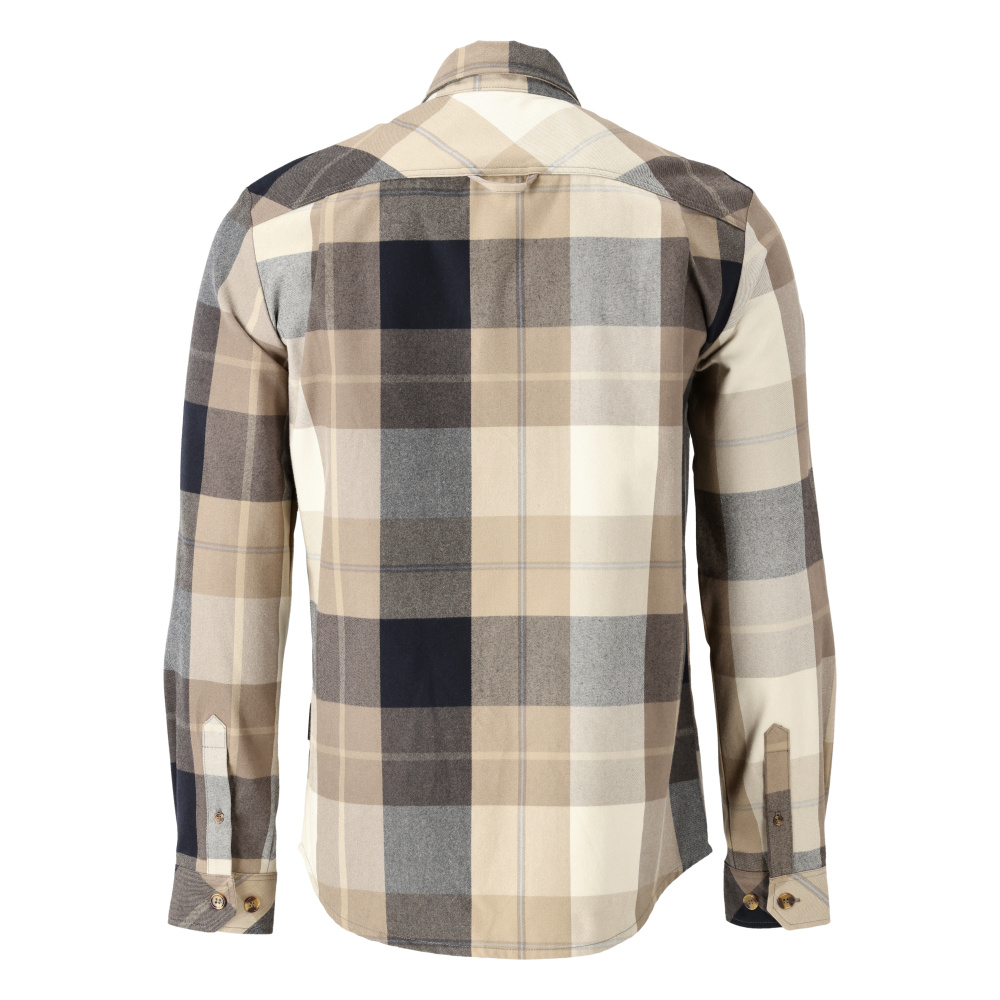 Hemd CUSTOMIZED Dunkel Sandbeige-kariert 3XL