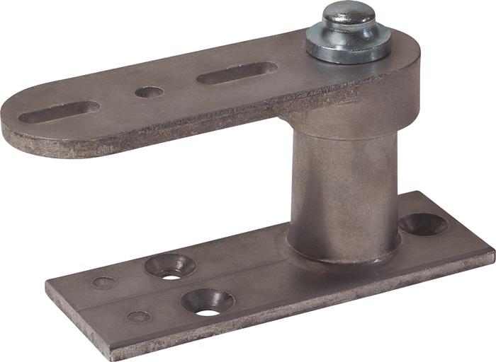 Bodenlager 8551 für Pendeltüren, Seitenmontage 57 mm Höh DORMAKABA