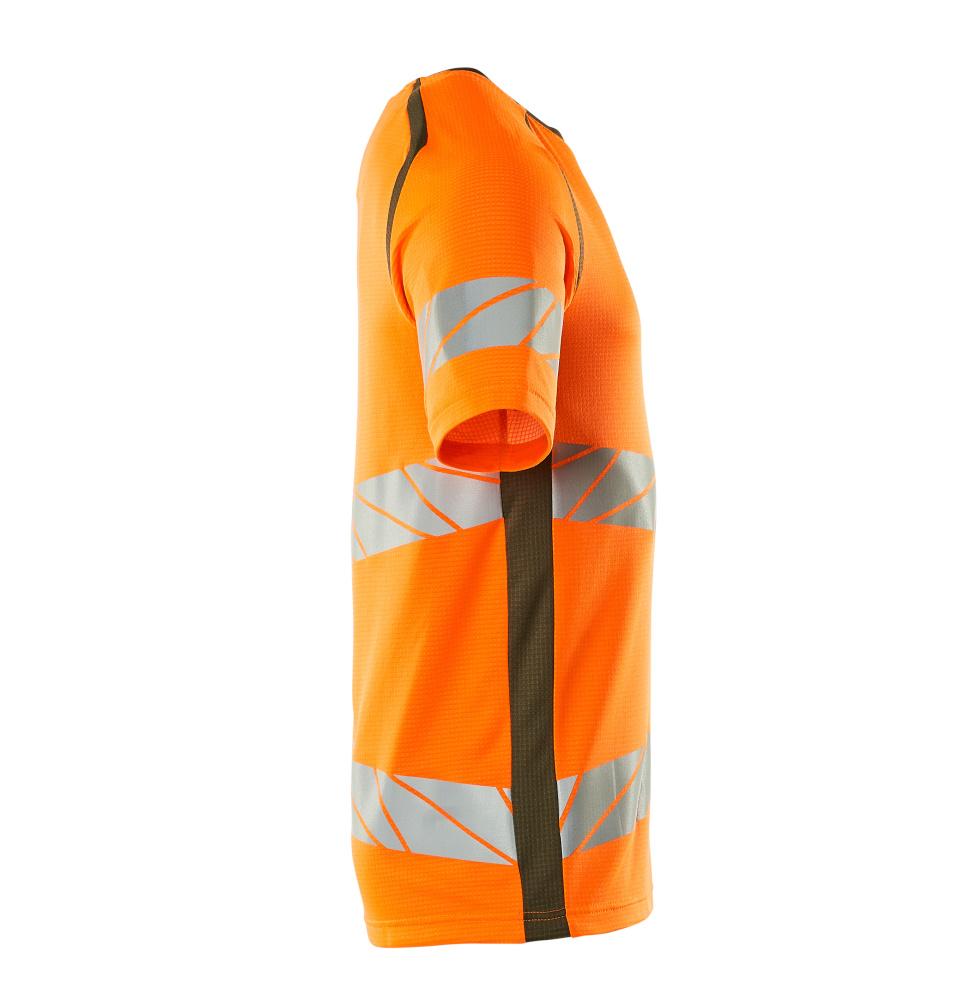 T-Shirt ACCELERATE SAFE Hi-vis Orange/Moosgrün 4XLONE