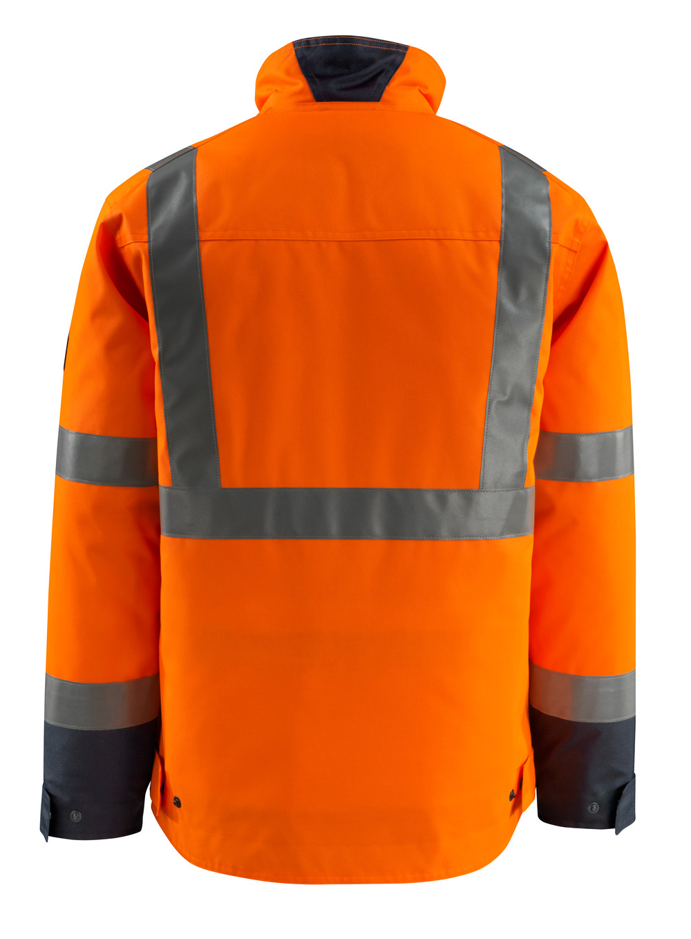 Winterjacke SAFE LIGHT Hi-vis Orange/Schwarzblau 2XL