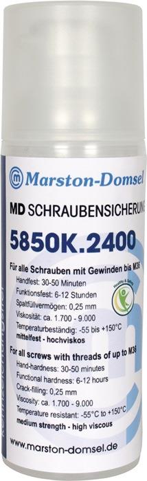 Schraubensicherung MD 5850K.2400 50 g mittelfest hochviskos blau NSF S6 Pumpdosierer -55 bis +150 °C