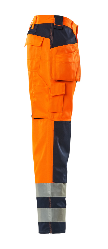 Hose mit Hängetaschen SAFE COMPETE Hi-vis Orange/Marine 82C44