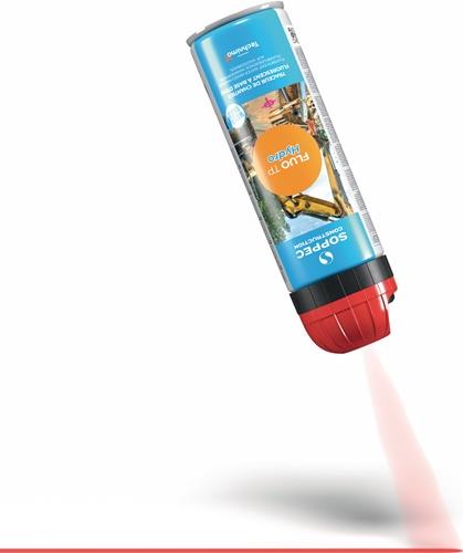 Baustellenmarkierspray Fluo TP Hydro neonblau 500ml Spraydose SOPPEC