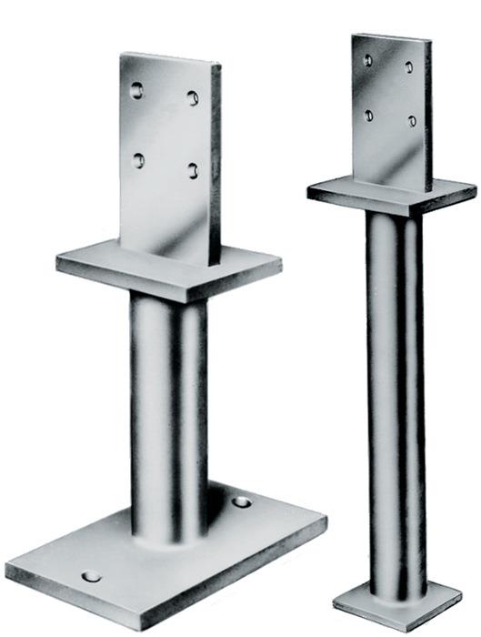 Stützenfuß PIS / PISB 100 x 80 x 10 mm LochØ 8,5 mm PIS70G-B IS zum Einbetonieren zum Einbetonieren