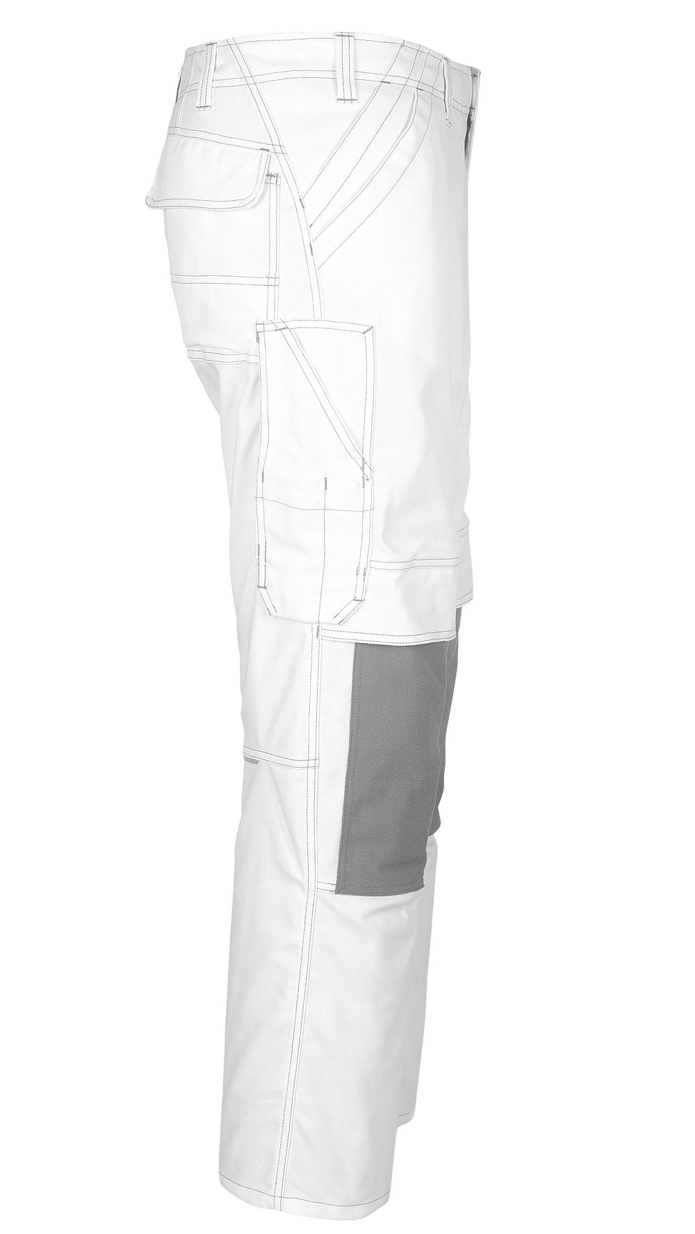 Hose mit Knietaschen HARDWEAR Weiß 76C46